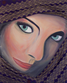Schilderij Iraanse Vrouw