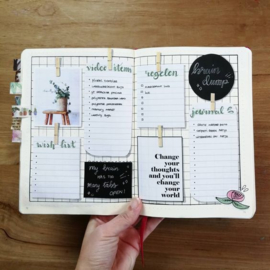 Kinderfeestje Bullet Journal - Handlettering