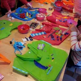 Kinderfeestje tassen maken