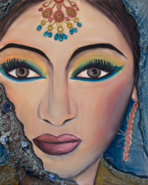 Schilderij Indiase Glamour bruid