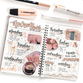 Kinderfeestje Bullet Journal - Handlettering