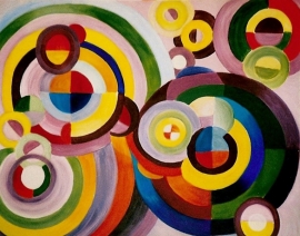 Schilderij Cirkels in vele kleuren