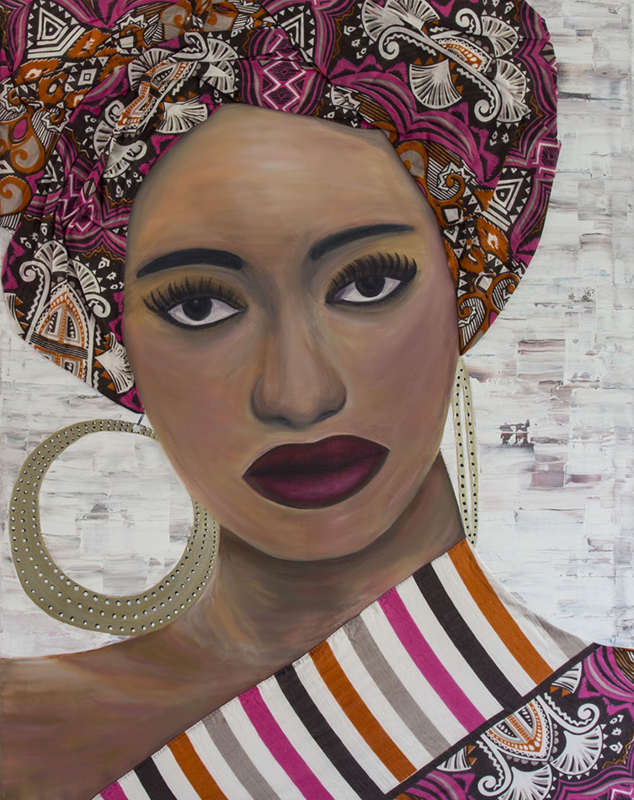 Schilderij Afrikaanse Vrouw