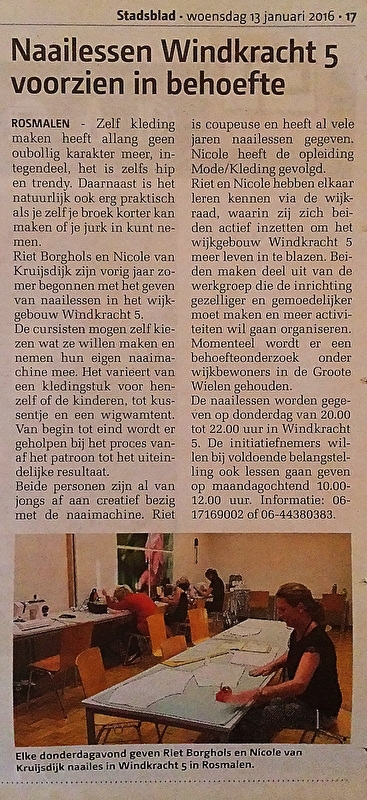 Stadsblad, Januari 2016