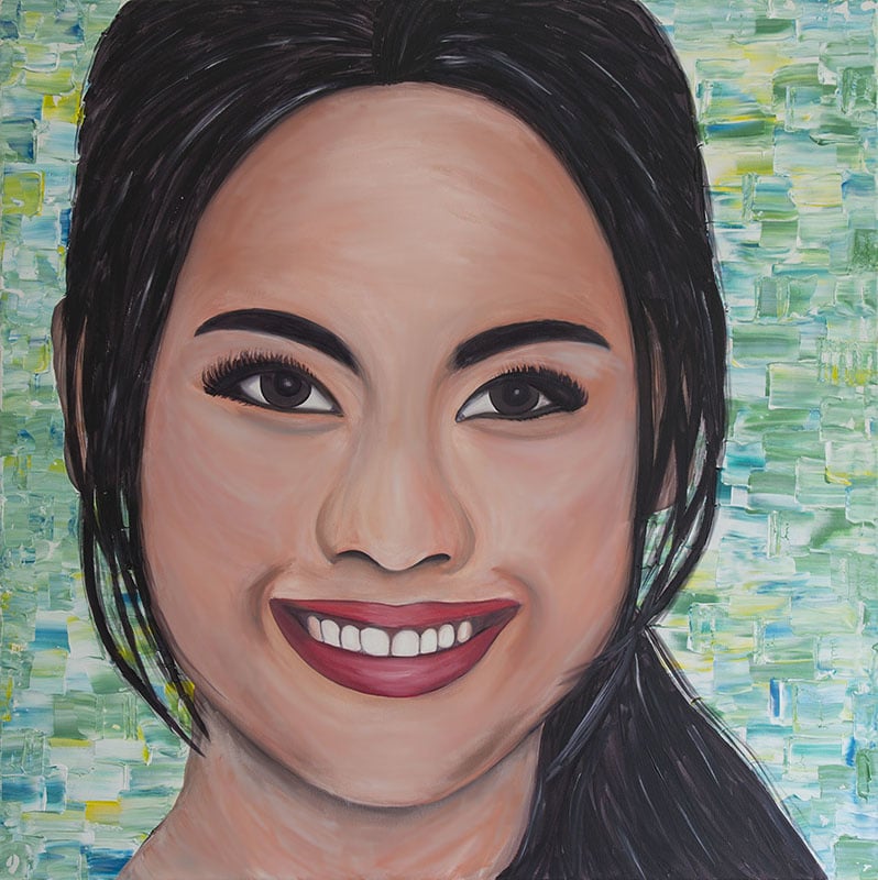 Schilderij Thaise Vrouw