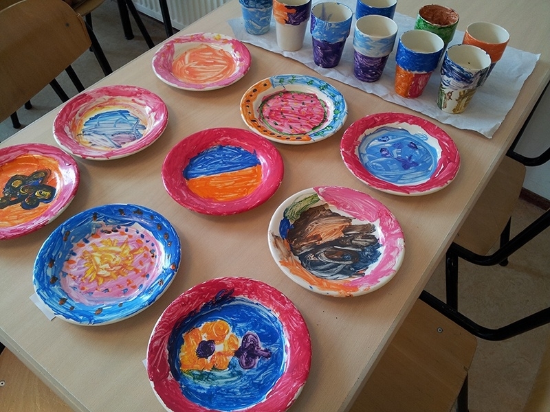 Kinderfeestje servies schilderen | | Nicole KidsArt