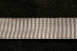Grosgrain band 25 mm in zilvergrijs