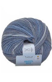 Acrylmix jeansblauw/grijs