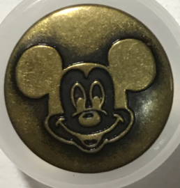 Bronskleurige knoop Mickey Mouse