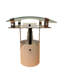 ZEHNDER affresco ventilator met lamp en glasplaat
