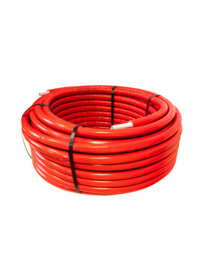 valsir 16x2 geisoleerde buis 6mm isolatie 50mtr per rol rood