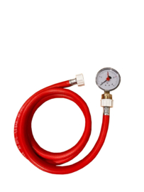 Waterdruk meter met vulslang