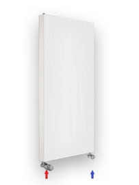 verticale radiator 120 cm ho en 50 cm br 1500 watt type 21 LINE