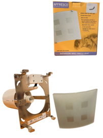 ZEHNDER affresco ventilator met lamp en glasplaat