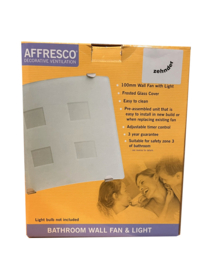 ZEHNDER affresco ventilator met lamp en glasplaat