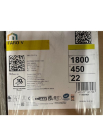 Radson verticaal faro v wit 180h x 45b t22 - 1569 watt