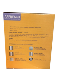 ZEHNDER affresco ventilator met lamp en glasplaat
