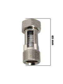 Flowmeter 3/4 euroconus messing T.B.V verdeler