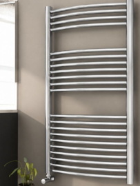 Zehnder PBTZ 180h x 60b chrome 925 watt ( gebogen buizen )