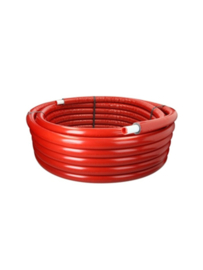 Kekelit isolatiebuis PE-RT/alu 25x2.5mm 50 meter rood