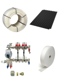 test set vloerverwarming noppenplaat