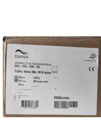Zehnder diana 120h x 60b wit - 595watt