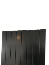 Verticale aluminium radiator 202,5 cm hoog en 72 cm breed zwart
