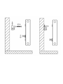 universele radiator beugels - radiatoren met ophangstip op de achterzijde