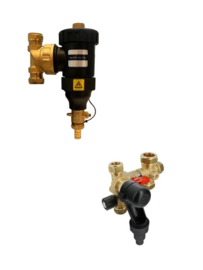 CV vuilafscheider 22 x 22 + bonfix inlaatvulcombinatie