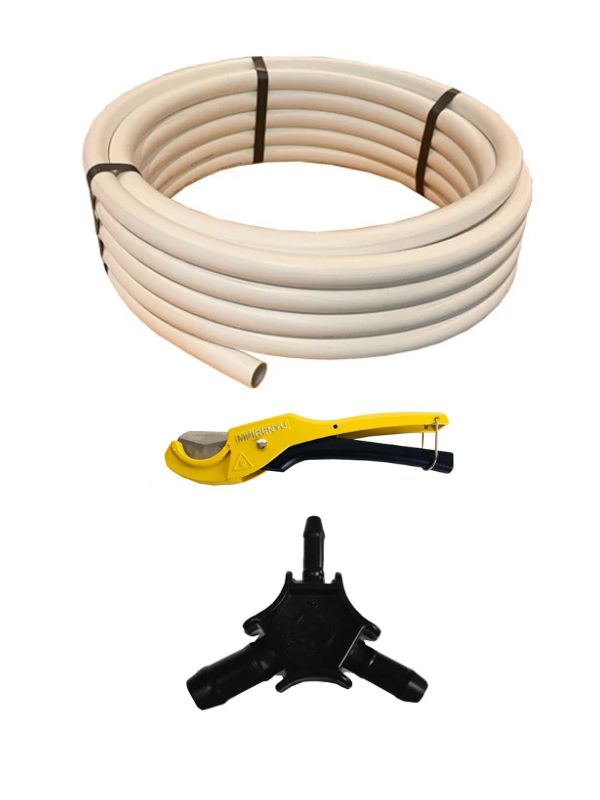 SET easypex flexibele leiding 10mtr 20x2 , kniptang , ontbramer 16-20-25