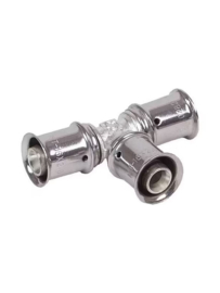 Kekelit kelox t-stuk 16 mm pers messing
