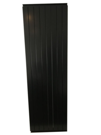 Verticale aluminium radiator 182,5 cm hoog en 16 cm breed zwart