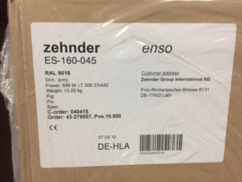 Zehnder  H 160 x B 45 cm 699 watt