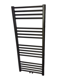 Badkamerradiator mat zwart Hoogte 120 x Breedte 50 Watt 649