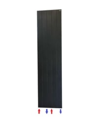 verticale radiator mat-zwart LINE 200 cm ho en 50 cm br type 21 2281 Watt 