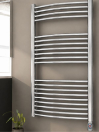 Zehnder PBTZ 180h x 60b chrome 800 watt elektrische ( gebogen buizen )