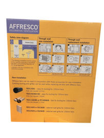 ZEHNDER affresco ventilator met lamp en glasplaat