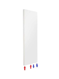 verticale radiator rodeo  160 cm ho en 50 cm br 1920 watt type 21 (middenonderaansluiting)