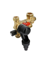 CV vuilafscheider 22 x 22 + bonfix inlaatvulcombinatie