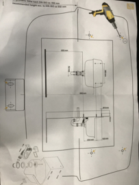 Spoelbak uitstortgootsteen kunststof wit met mengkraan 