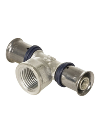 Kekelit Kelox t-stuk 25x1/2x25 mm pers messing