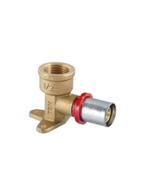 10x TDM brass muurplaat 1/2 x 16