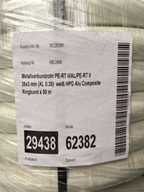 Alupex 26x3 leiding - 50mtr