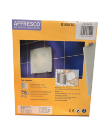 ZEHNDER affresco ventilator met lamp en glasplaat