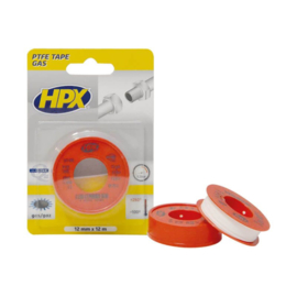Hpx ptfe gasdichting tape wit, 12 mm x 12 m - PT1212