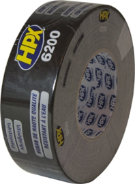 Hpx duct tape zwart, 50 mm x 50 m - CB5050