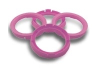 Centreerringen set 69.1->64.1mm Rose (691641)