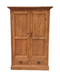 Kast 2-deurs Teak 150 x 100 cm.
