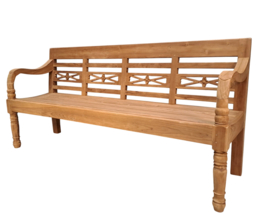 TEAK Stationsbank 190 cm