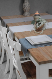 JATIBEL White & Teak eettafels  200 | 220 | 240 cm.